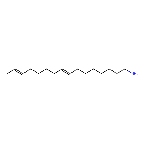 (8E,14E)-hexadeca-8,14-dien-1-amine structure