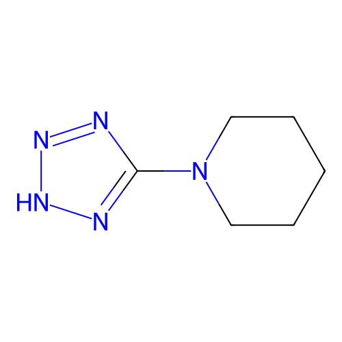 1-(1h-Tetrazol-5-yl)piperidine structure