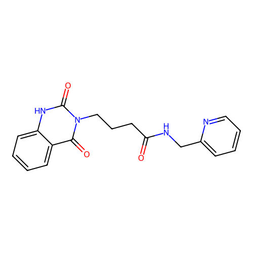 4-(2-hydroxy-4-oxoquinazolin-3(4H)-yl)-N-(pyridin-2-ylmethyl)butanamide structure