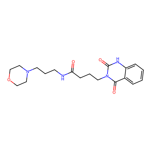 4-(2-hydroxy-4-oxoquinazolin-3(4H)-yl)-N-[3-(morpholin-4-yl)propyl]butanamide structure