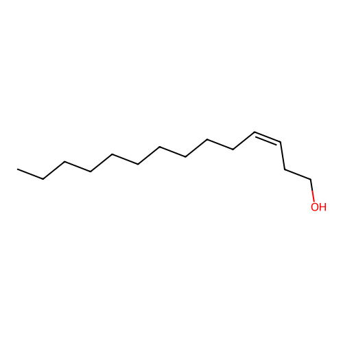 3-Tetradecen-1-ol, (3Z)- structure