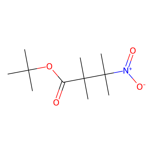 Tert-butyl 2,2,3-trimethyl-3-nitrobutanoate structure
