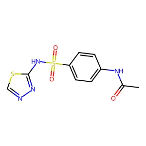 N-(4-(N-1,3,4-thiadiazol-2-ylsulfamoyl)phenyl)acetamide structure