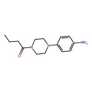 1-[4-(4-Aminophenyl)piperazin-1-yl]butan-1-one structure