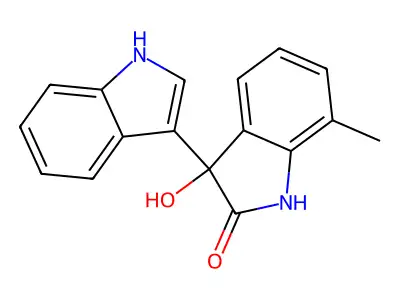 3'-hydroxy-7'-methyl-1',3'-dihydro-1H,2'H-3,3'-biindol-2'-one structure