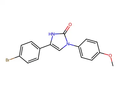 4-(4-bromophenyl)-1-(4-methoxyphenyl)-1,3-dihydro-2H-imidazol-2-one structure