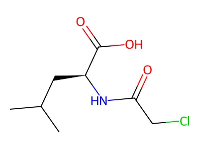N-(2-Chloroacetyl)-L-leucine structure