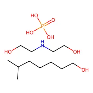 Phosphoric acid, isooctyl ester, compd. with 2,2'-iminobis[ethanol] structure