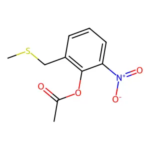 2-[(Methylsulfanyl)methyl]-6-nitrophenyl acetate structure