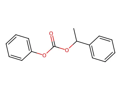 Phenyl 1-phenylethyl carbonate structure