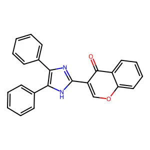 3-(4,5-diphenyl-1H-imidazol-2-yl)chromen-4-one structure