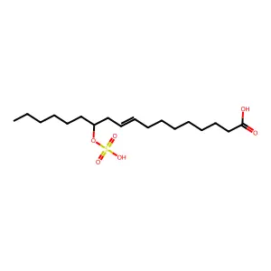 12-(磺氧基)十八-9-烯酸 structure