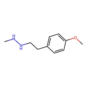 Hydrazine,2-(p-methoxyphenethyl)-1-methyl- structure