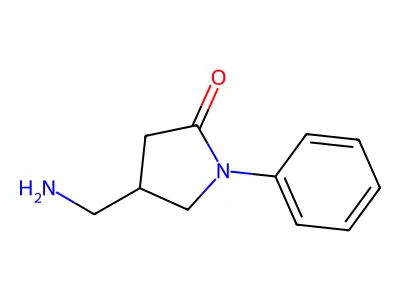 4-Aminomethyl-1-phenyl-2-pyrrolidinone structure