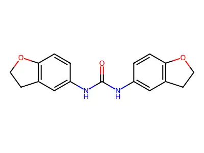 1,3-Bis(2,3-dihydro-1-benzofuran-5-yl)urea structure