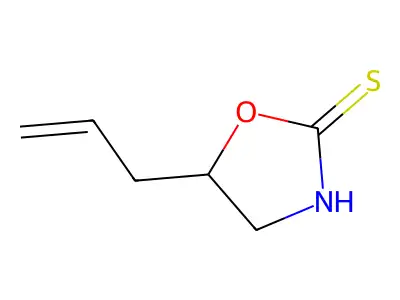 (-)-5-(2-Propenyl)-2-oxazolidinethione structure