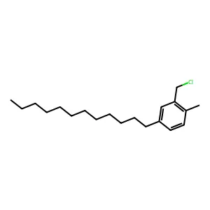 Benzene, 2-(chloromethyl)-4-dodecyl-1-methyl- structure