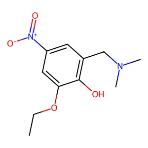 2-((Dimethylamino)methyl)-6-ethoxy-4-nitrophenol structure