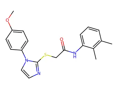 N-(2,3-dimethylphenyl)-2-((1-(4-methoxyphenyl)-1H-imidazol-2-yl)thio)acetamide structure