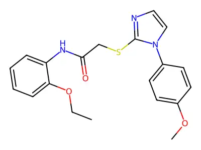 N-(2-ethoxyphenyl)-2-((1-(4-methoxyphenyl)-1H-imidazol-2-yl)thio)acetamide structure