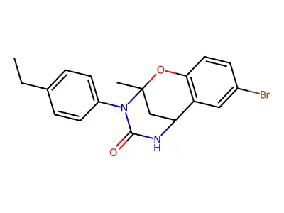 4-bromo-10-(4-ethylphenyl)-9-methyl-8-oxa-10,12-diazatricyclo[7.3.1.0^{2,7}]trideca-2,4,6-trien-11-one structure
