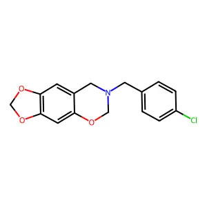 7-[(4-Chlorophenyl)methyl]-6,8-dihydro-[1,3]dioxolo[4,5-g][1,3]benzoxazine structure