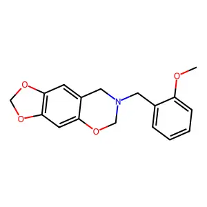 7-[(2-Methoxyphenyl)methyl]-6,8-dihydro-[1,3]dioxolo[4,5-g][1,3]benzoxazine structure