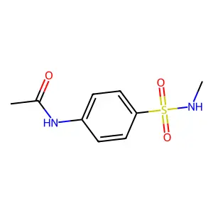 N-[4-(methylsulfamoyl)phenyl]acetamide structure