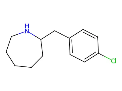 2-[(4-Chlorophenyl)methyl]azepane structure