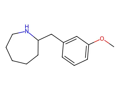 2-[(3-Methoxyphenyl)methyl]azepane structure