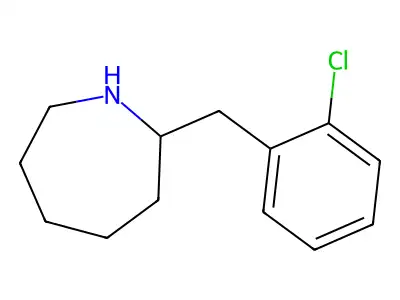 2-[(2-Chlorophenyl)methyl]azepane structure