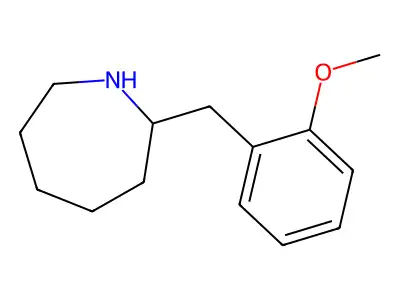 2-[(2-Methoxyphenyl)methyl]azepane structure