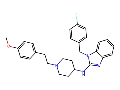 阿司咪唑 structure