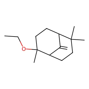 Bicyclo[3.3.1]nonane, 2-ethoxy-2,6,6-trimethyl-9-methylene- structure