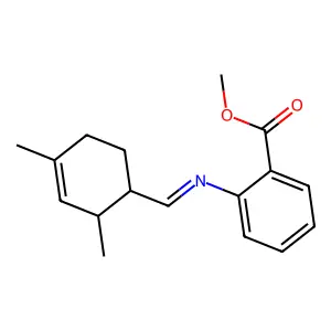 Methyl 2-[[(2,4-dimethyl-3-cyclohexen-1-yl)methylene]amino]benzoate structure