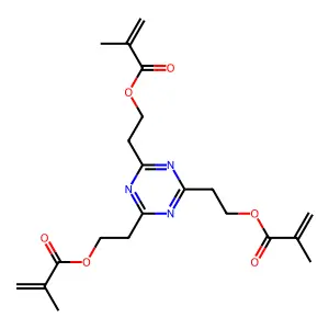 1,3,5-Triazine-2,4,6-triyltri-2,1-ethanediyl trimethacrylate structure