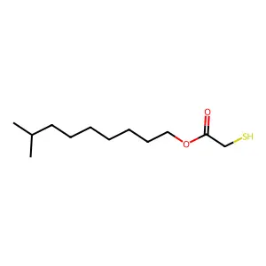 Acetic acid, 2-mercapto-, isodecyl ester structure