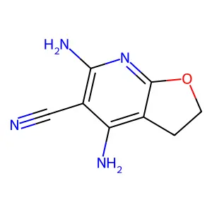 4,6-Diamino-2,3-dihydrofuro[2,3-b]pyridine-5-carbonitrile structure