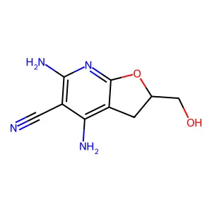 4,6-Diamino-2-(hydroxymethyl)-2,3-dihydrofuro[2,3-b]pyridine-5-carbonitrile structure