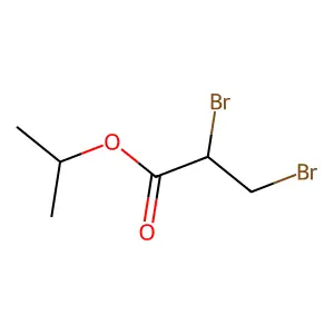 Isopropyl 2,3-dibromopropanoate structure