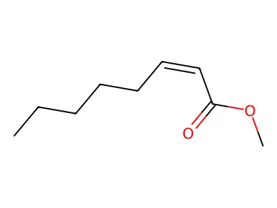 Methyl oct-2-enoate structure