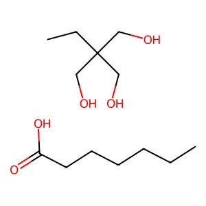 Heptanoic acid, ester with 2-ethyl-2-(hydroxymethyl)-1,3-propanediol structure