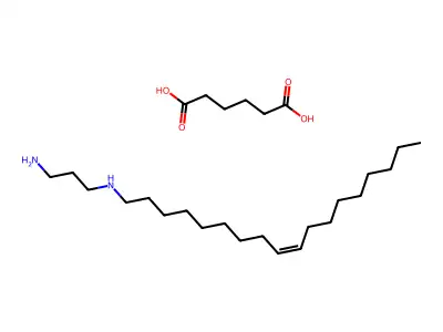 hexanedioic acid;N'-octadec-9-enylpropane-1,3-diamine structure