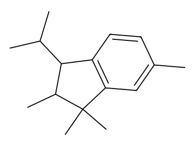 3-(Isopropyl)-1,1,2,6-tetramethylindan structure