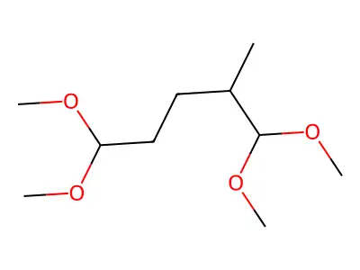 1,1,5,5-Tetramethoxy-2-methylpentane structure