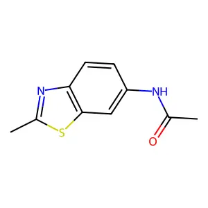 N-(2-Methyl-6-benzothiazolyl)acetamide structure