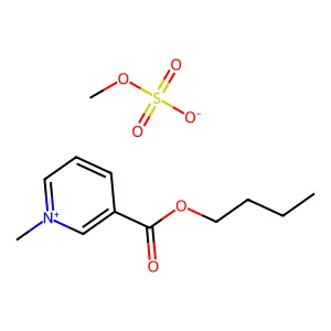 Pyridinium, 3-(butoxycarbonyl)-1-methyl-, methyl sulfate (1:1) structure