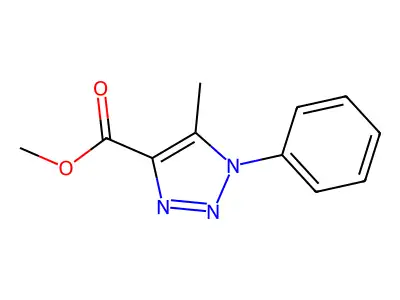 methyl 5-methyl-1-phenyl-1H-1,2,3-triazole-4-carboxylate structure