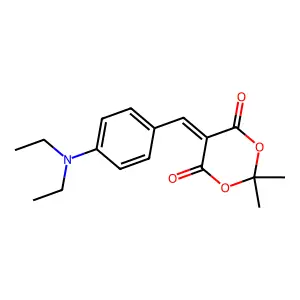 5-(4-Diethylamino-benzylidene)-2,2-dimethyl-(1,3)dioxane-4,6-dione structure