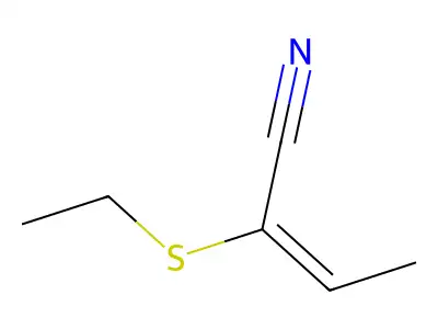 2-Ethylsulfanylbut-2-enenitrile structure